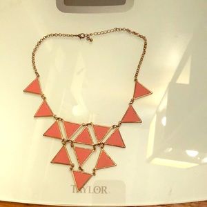 Pink and gold necklace